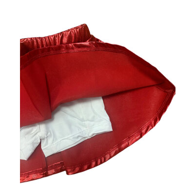 Lulu Bebe Metallic Red Skirt