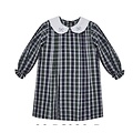 Baby Sen Navy Plaid Bows Cayden Dress