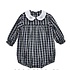 Baby Sen Navy Plaid Bows Sawyer Girl Bubble