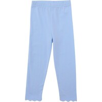 Trotter Street Kids Scallop Legging- Lt Blue