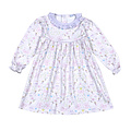 Baby Loren Unicorns Lavender Ruffle Pima Dress