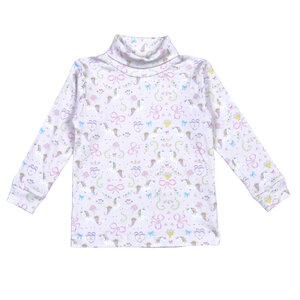 Baby Loren Unicorns Pima Turtleneck
