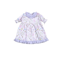 Baby Loren Unicorns Pima Doll Morning Gown