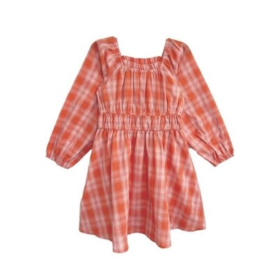 Mabel and Honey | Isobella and Chloe Orange Amelia Dress
