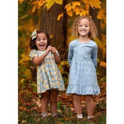Mabel and Honey | Isobella and Chloe Blue Eva Dress