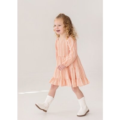 Mabel and Honey | Isobella and Chloe Orange Claire Dress