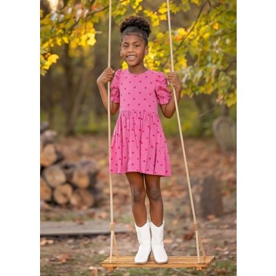 Mabel and Honey | Isobella and Chloe Perfect in Pink Drop Waist Dress