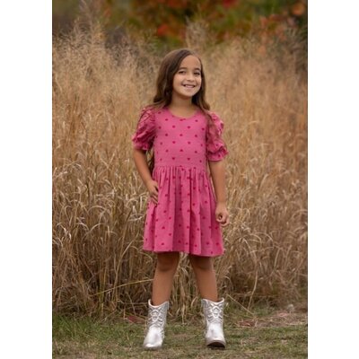 Mabel and Honey | Isobella and Chloe Perfect in Pink Drop Waist Dress