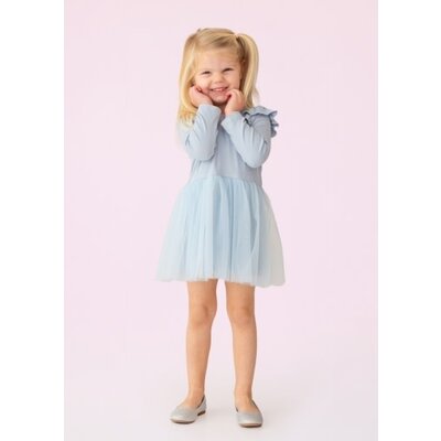 Mabel and Honey | Isobella and Chloe Blue Tutu in the Clouds Dress