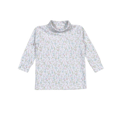 Baby Loren Vivian Floral Pima Turtleneck