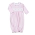 Baby Loren Sally Pink Stripes Hand Smocked Pima Gown