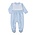 Baby Loren Blue Gingham Two Button Footie