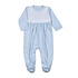 Baby Loren Blue Gingham Two Button Footie