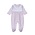 Baby Loren Pink Gingham Two Button Footie