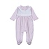 Baby Loren Pink Gingham Two Button Footie