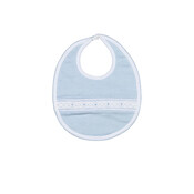 Baby Loren Tim Blue Stripes Hand Smocked Pima Bib