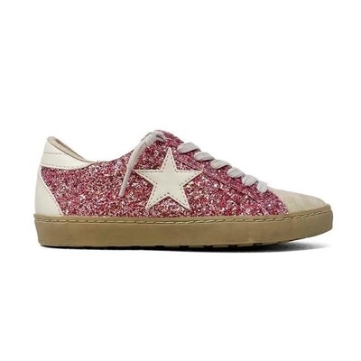 ShuShop Fuchsia Glitter Paula Mini Sneaker
