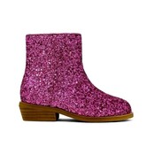 ShuShop Pink Glitter Vanilla Mini Boots