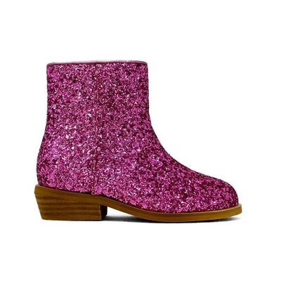 ShuShop Pink Glitter Vanilla Mini Boots