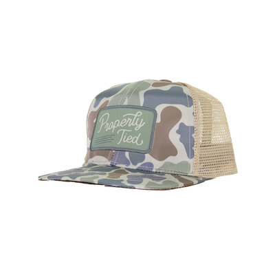 Properly Tied Vintage Camo Sportsman Trucker Hat