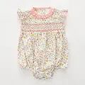 Luna + Arlo Enchanted Meadows Smocked Flutters Bubble
