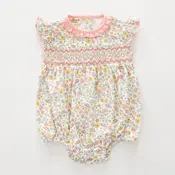 Luna + Arlo Enchanted Meadows Smocked Flutters Bubble