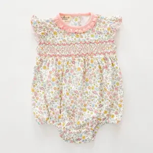 Luna + Arlo Enchanted Meadows Smocked Flutters Bubble
