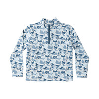 Prodoh Blue Break Point Camo Pro Performance 1/4 Zip Pullover