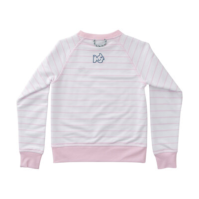 Prodoh Pink Tulle Stripe Girls Crew Control Sweatshirt