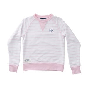 Prodoh Pink Tulle Stripe Girls Crew Control Sweatshirt