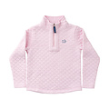 Prodoh Pink Tulle Quilted Zip Pullover