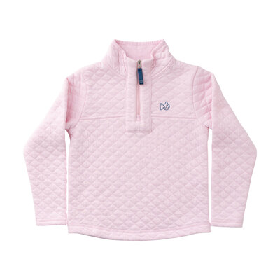 Prodoh Pink Tulle Quilted Zip Pullover