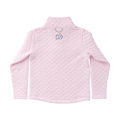 Prodoh Pink Tulle Quilted Zip Pullover