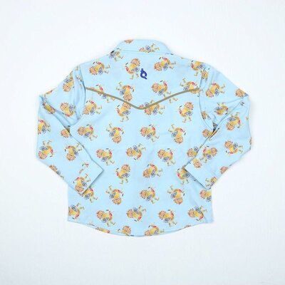 BlueQuail Clothing Co. Pearl Snap Shirt LS Turkeys