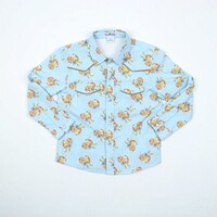 BlueQuail Clothing Co. Pearl Snap Shirt LS Turkeys