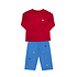 Zuccini Cars Harry's Play Tee Red Knit W/ Periwinkle Cord Leo Pants