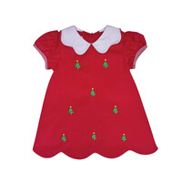 Zuccini Christmas Tree Kendall Dress Red Cord