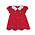 Zuccini Christmas Tree Kendall Dress Red Cord