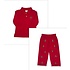 Zuccini Christmas Tree Red Ian Polo and Red Cord Pants Set