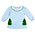 Zuccini Christmas Tree Amelie Dress Lt Blue Knit