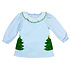Zuccini Christmas Tree Amelie Dress Lt Blue Knit