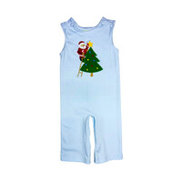 Zuccini Christmas Tree Ashton Longall Lt. Blue Knit