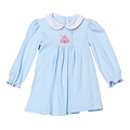 Zuccini Gingerbread House Sylvie Dress Lt Blue Knit
