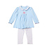 Zuccini Gingerbread Sylvie Leggings Set Lt Blue Knit
