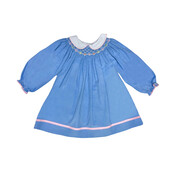 Zuccini Hearts Billie Bishop Dress Periwinkle Cord