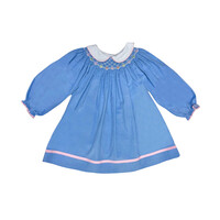 Zuccini Hearts Billie Bishop Dress Periwinkle Cord