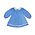 Zuccini Hearts Billie Bishop Dress Periwinkle Cord