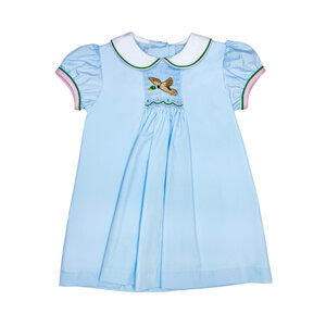 Zuccini Mallard Duck Sylvie Dress Lt Blue
