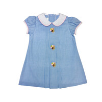 Zuccini Turkey Robyn Dress Periwinkle Mini Gingham