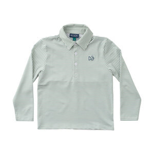 Prodoh Frosty Spruce Stripe LS Pro Performance Polo